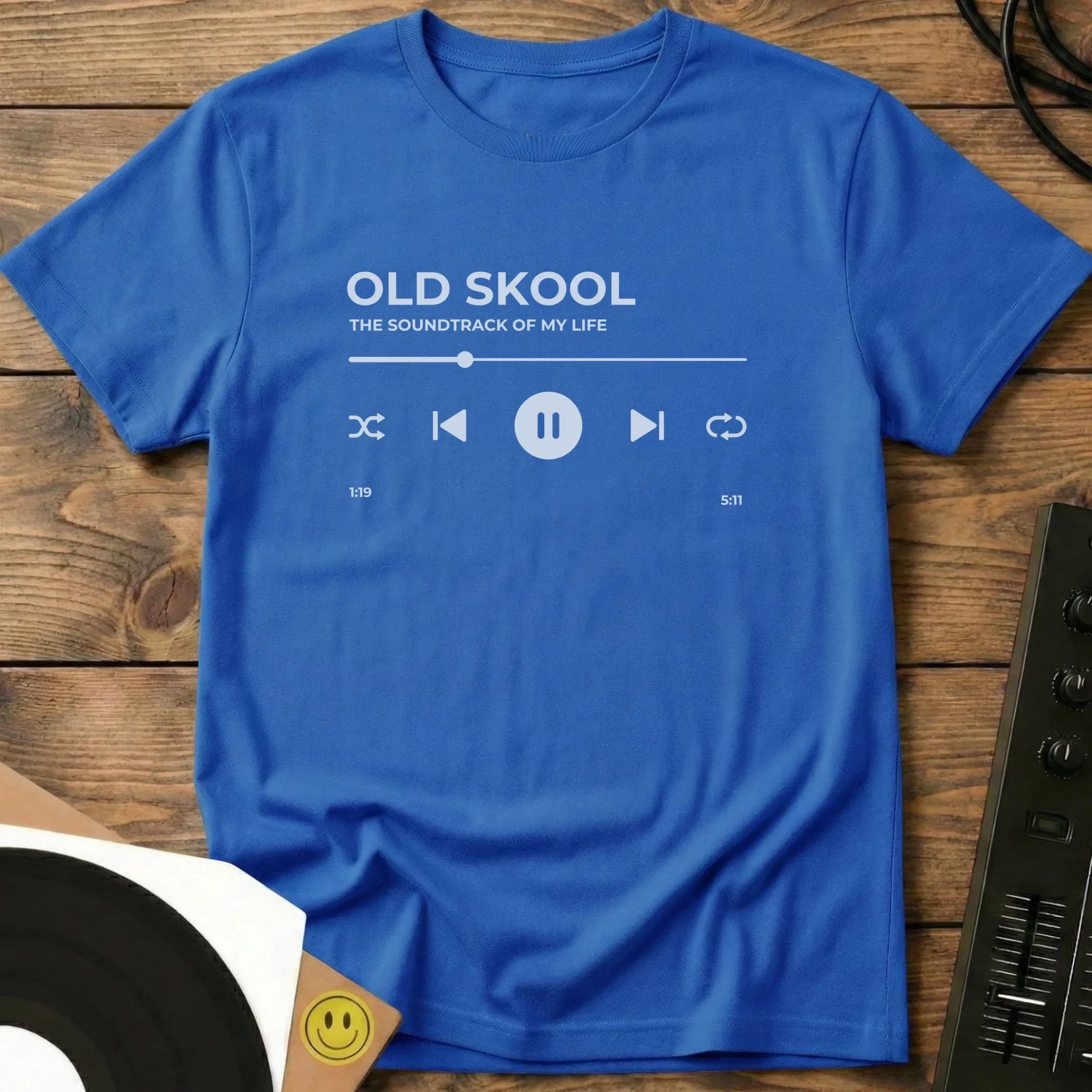 Old Skool - The Soundtrack of My Life T-Shirt Royal / S Old Skool - The Soundtrack of My Life T-Shirt
