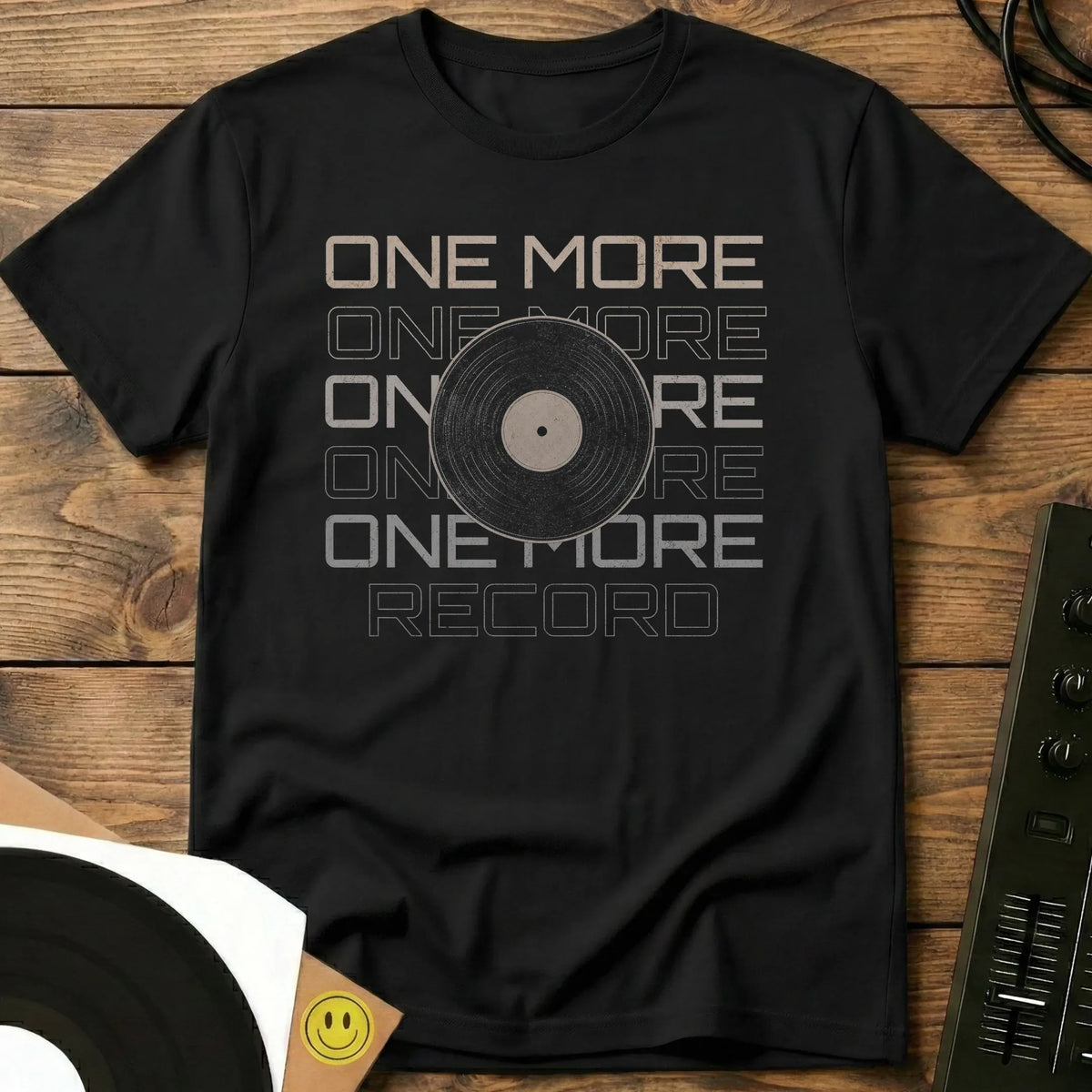 One More Record T-Shirt Black / S One More Record T-Shirt
