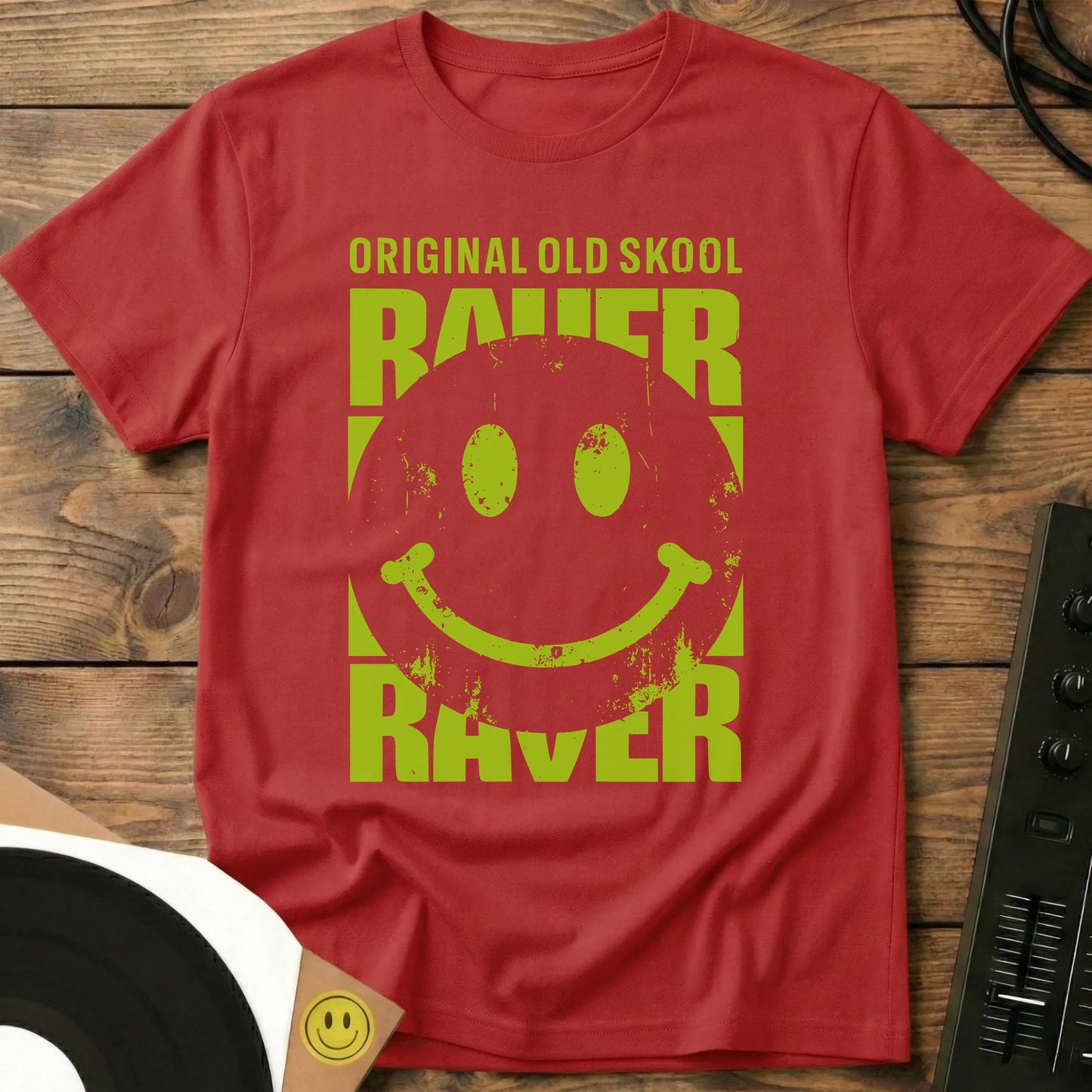 Original Old Skool Raver T-Shirt Red / S Original Old Skool Raver T-Shirt