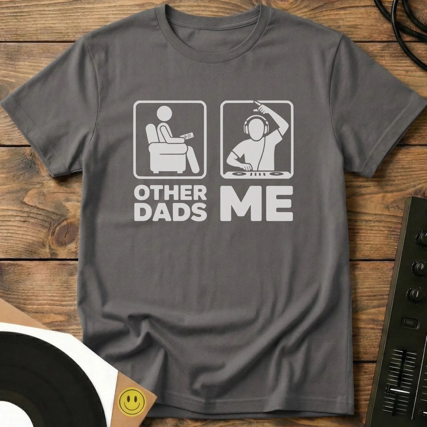 Other Dads Watch TV T-Shirt Charcoal / S Other Dads Watch TV T-Shirt