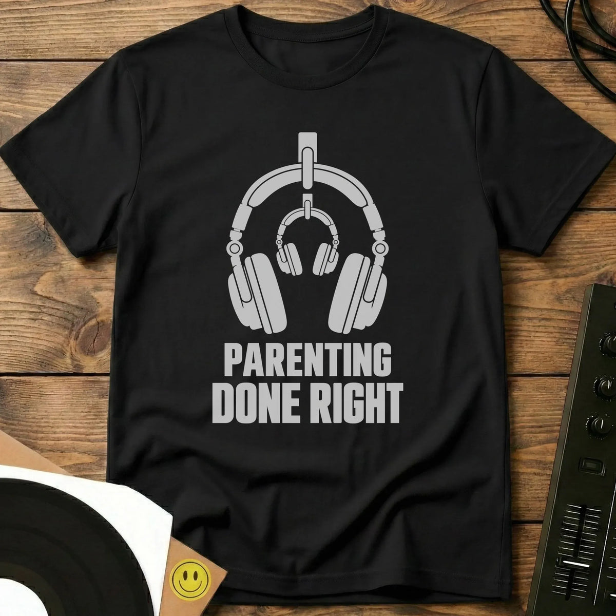 Parenting Done Right t-shirt in Black