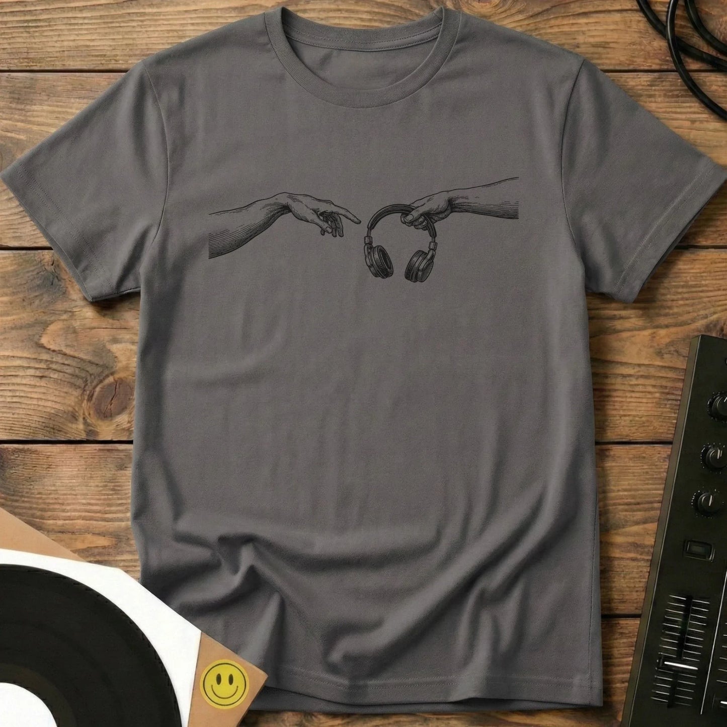 Pass The Headphones T-Shirt Charcoal / S Pass The Headphones T-Shirt