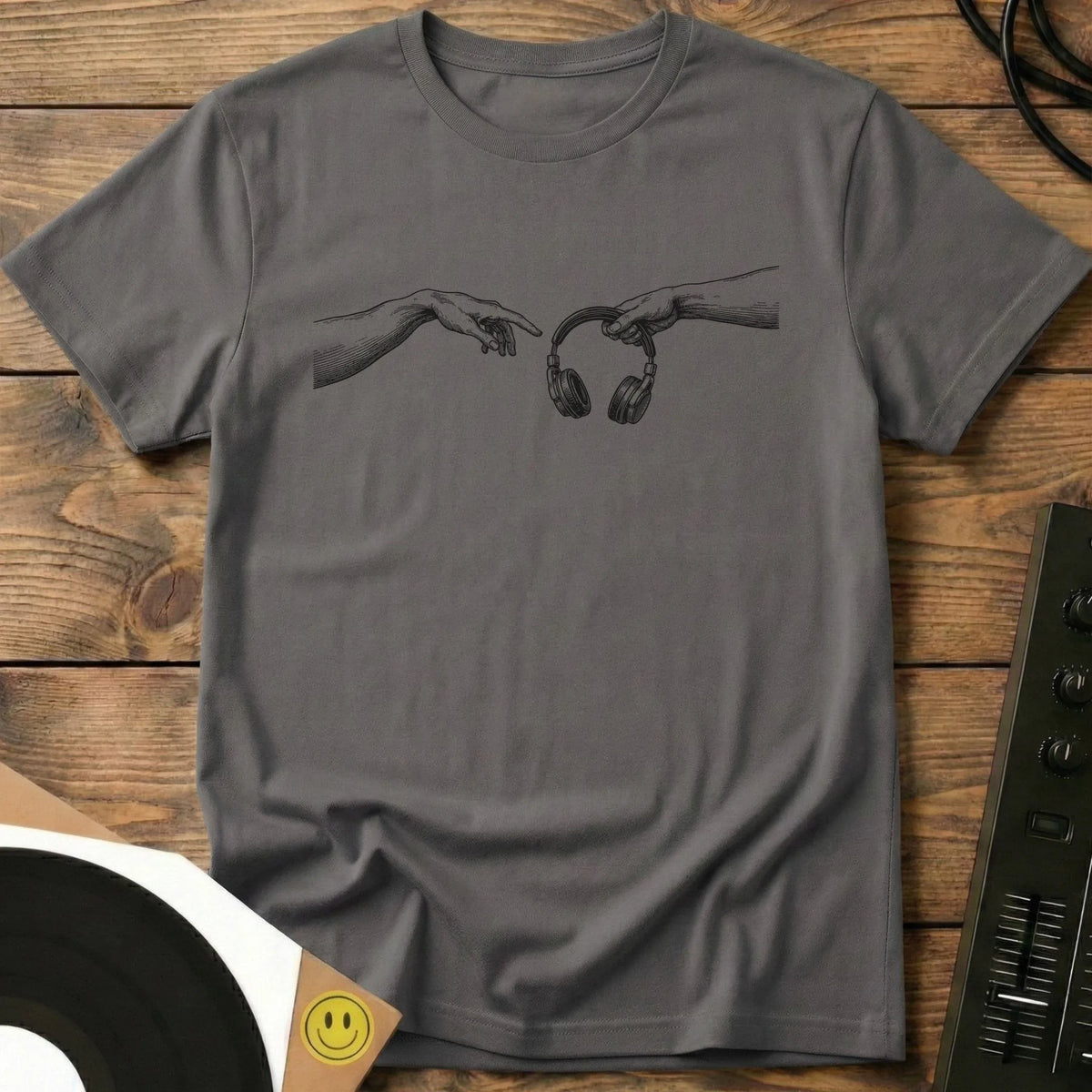 Pass The Headphones T-Shirt Charcoal / S Pass The Headphones T-Shirt