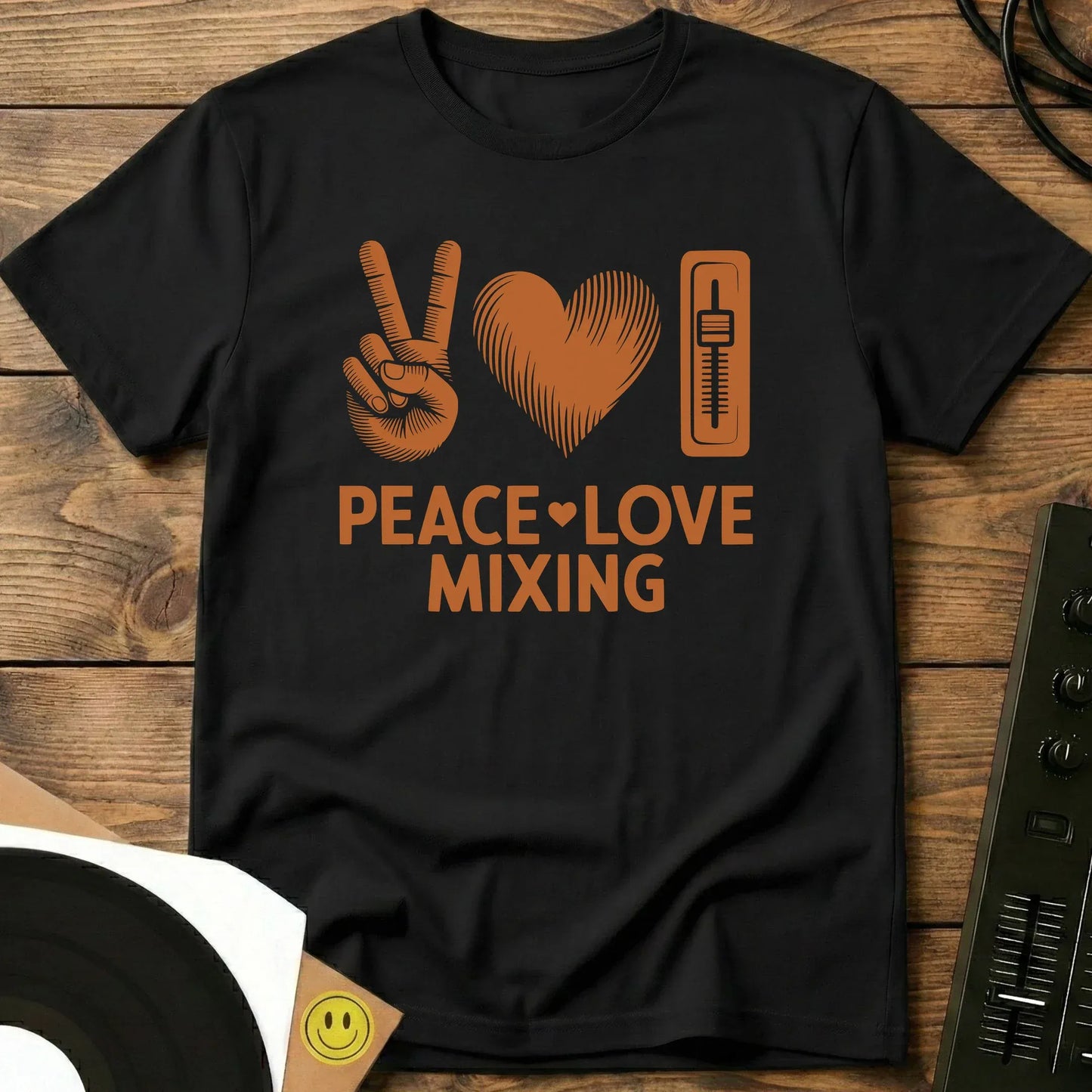 Peace, Love, Mixing T-Shirt Black / S Peace, Love, Mixing T-Shirt