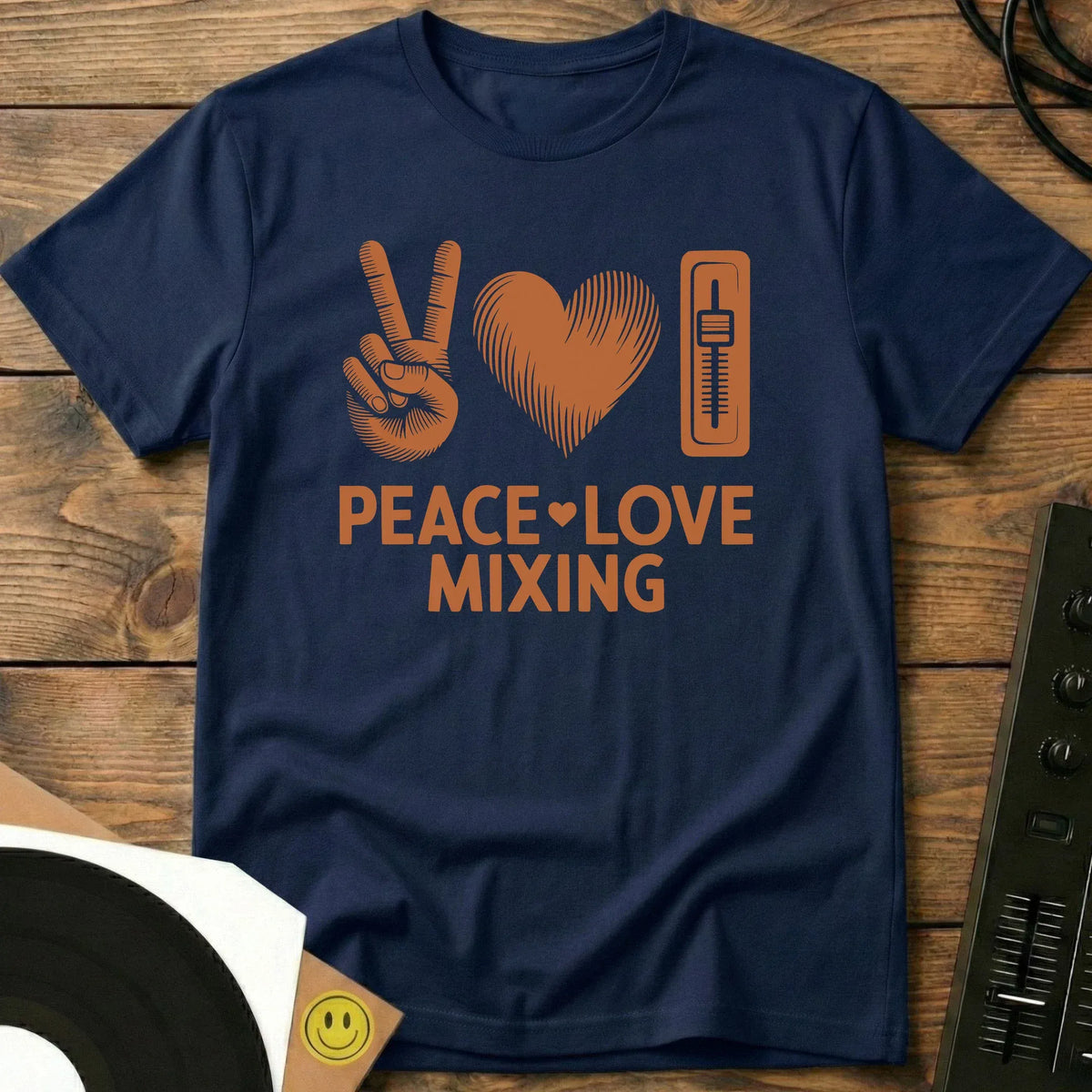 Peace, Love, Mixing T-Shirt Navy / S Peace, Love, Mixing T-Shirt
