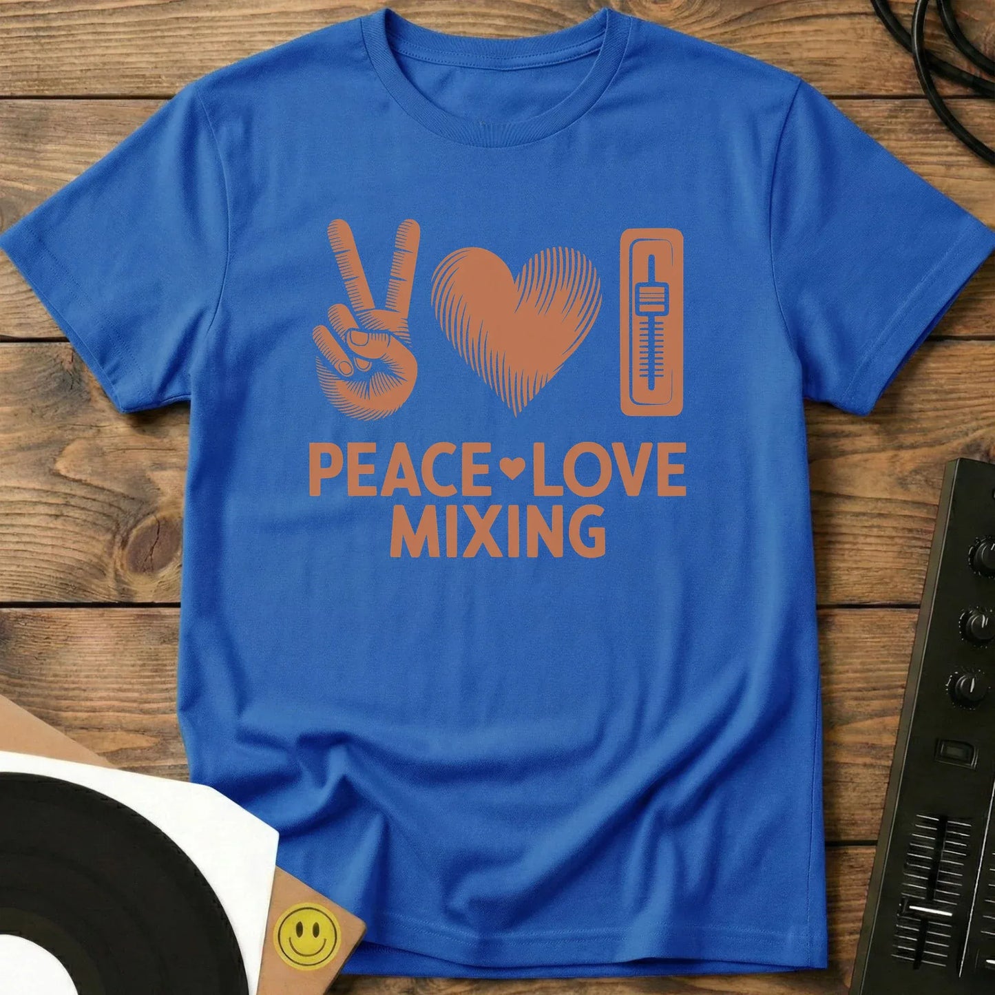 Peace, Love, Mixing T-Shirt Royal / S Peace, Love, Mixing T-Shirt