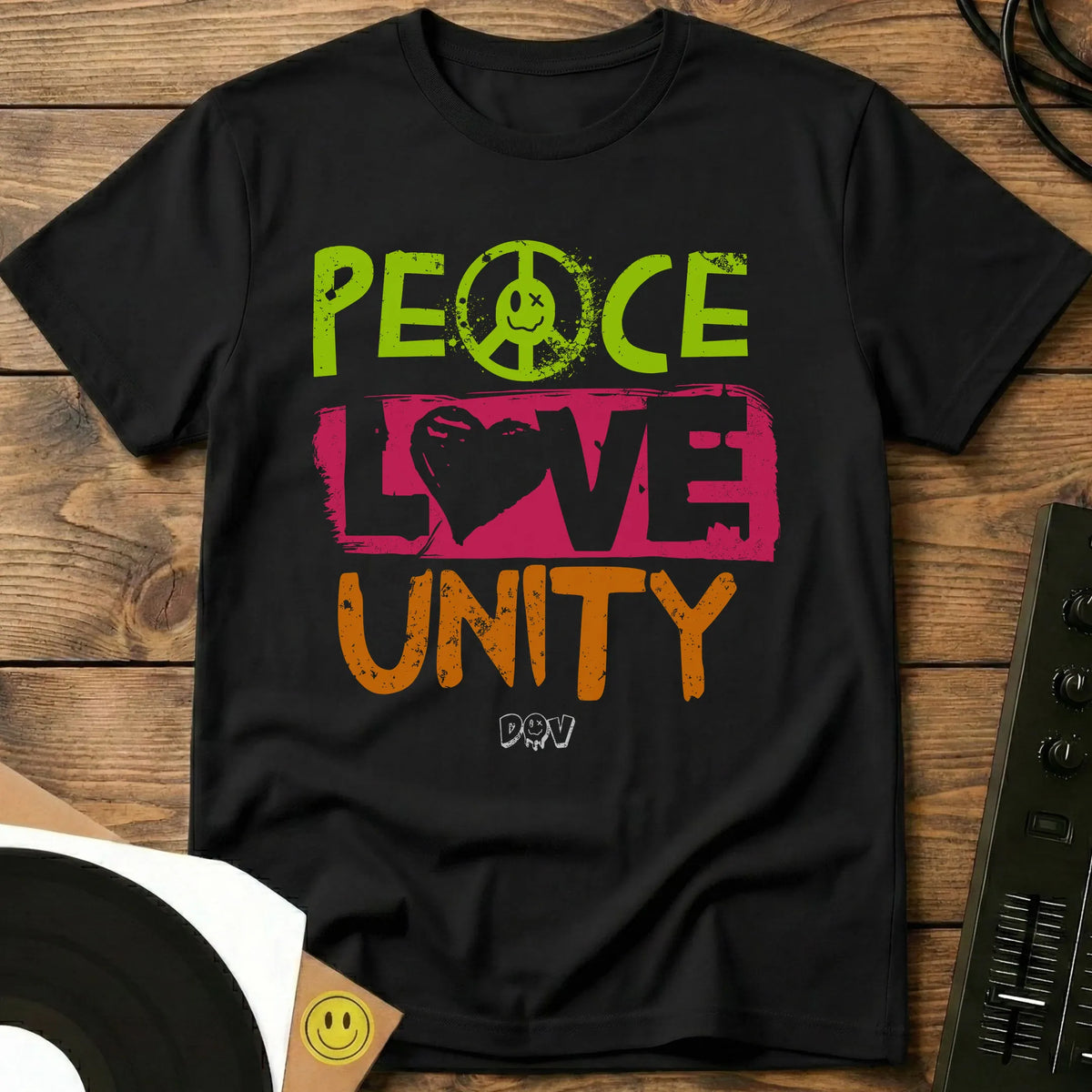 Peace, Love, Unity T-Shirt Black / S Peace, Love, Unity T-Shirt