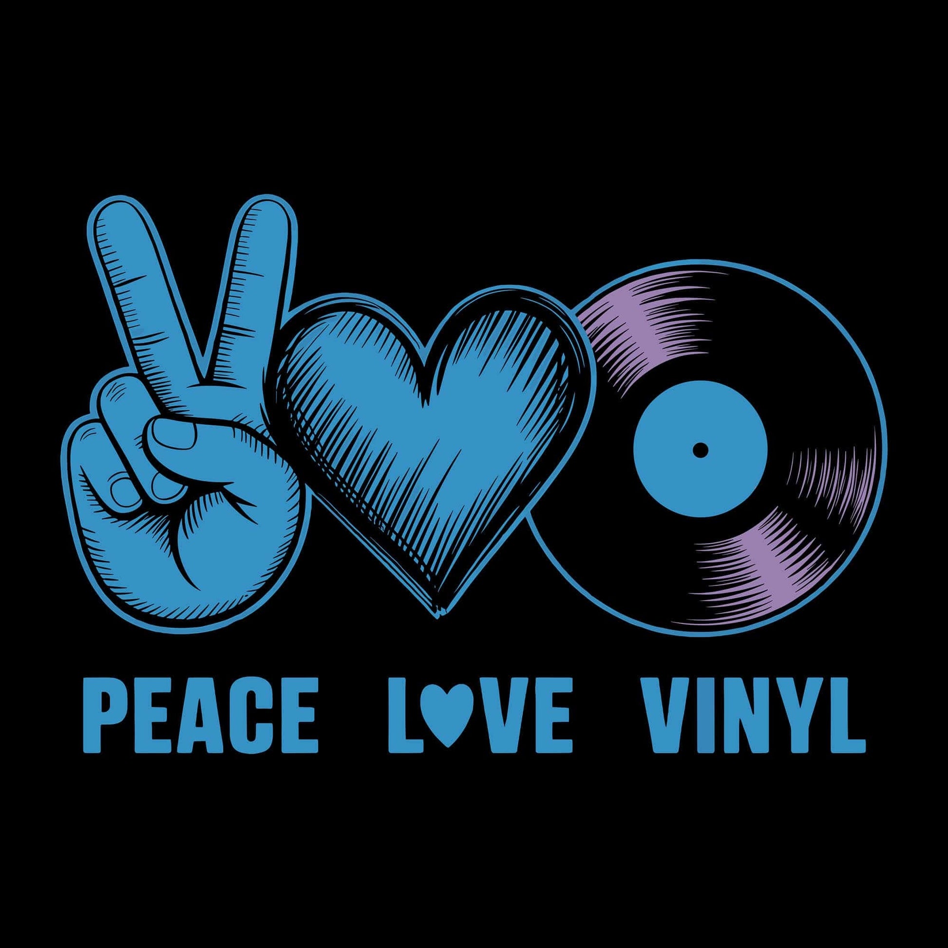 Peace, Love, Vinyl T-Shirt Peace, Love, Vinyl T-Shirt