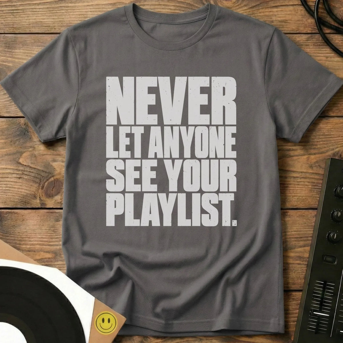 Playlist Privacy T-Shirt Charcoal / S Playlist Privacy T-Shirt