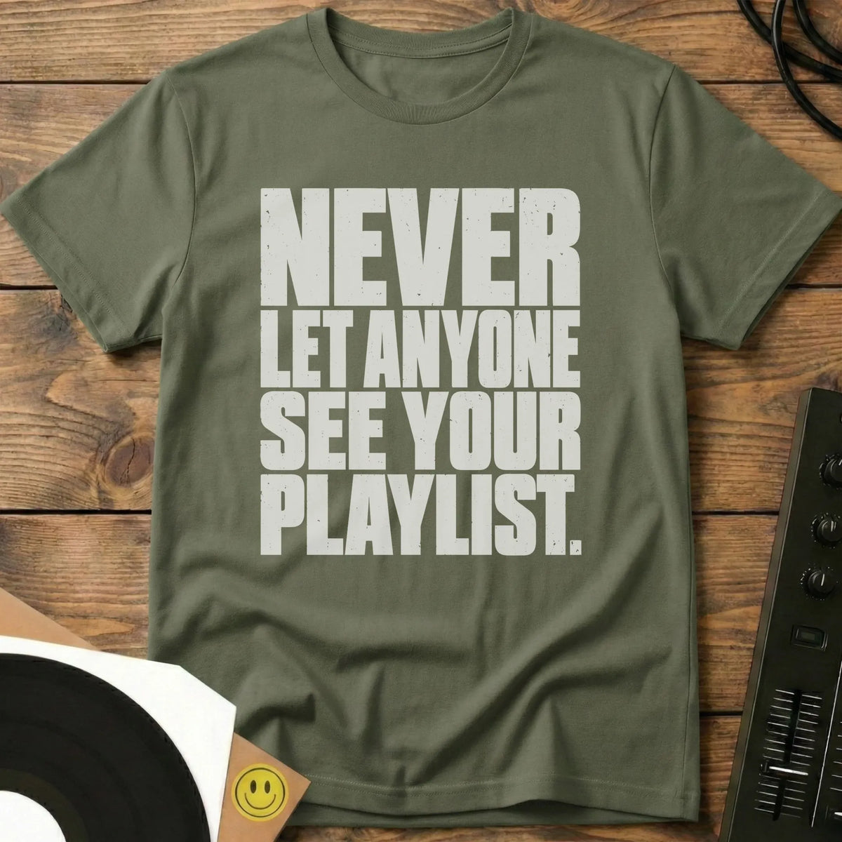 Playlist Privacy T-Shirt Military Green / S Playlist Privacy T-Shirt