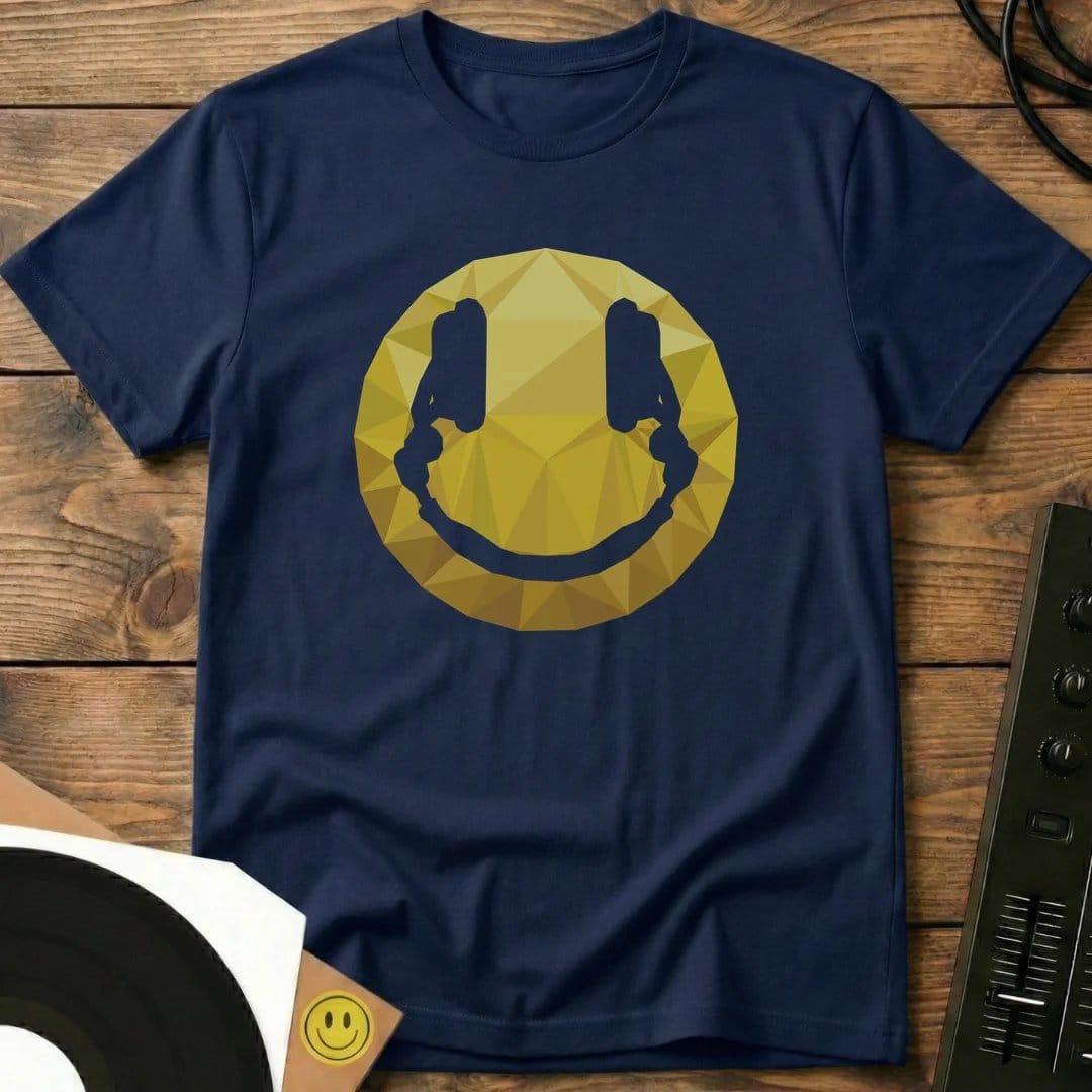 Poly Smiley DJ T-Shirt Black / S Poly Smiley DJ T-Shirt