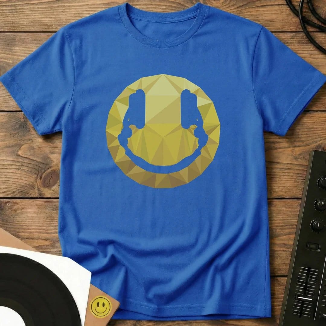 Poly Smiley DJ T-Shirt Royal / S Poly Smiley DJ T-Shirt