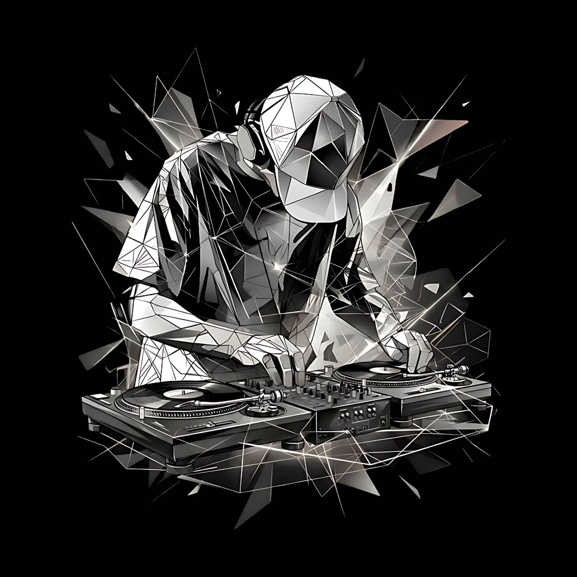 Polygonal DJ Remix T-Shirt Polygonal DJ Remix T-Shirt