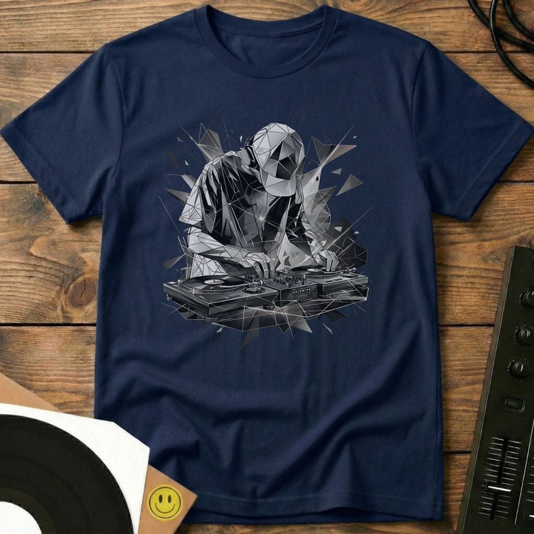 Polygonal DJ Remix T-Shirt Navy / S Polygonal DJ Remix T-Shirt
