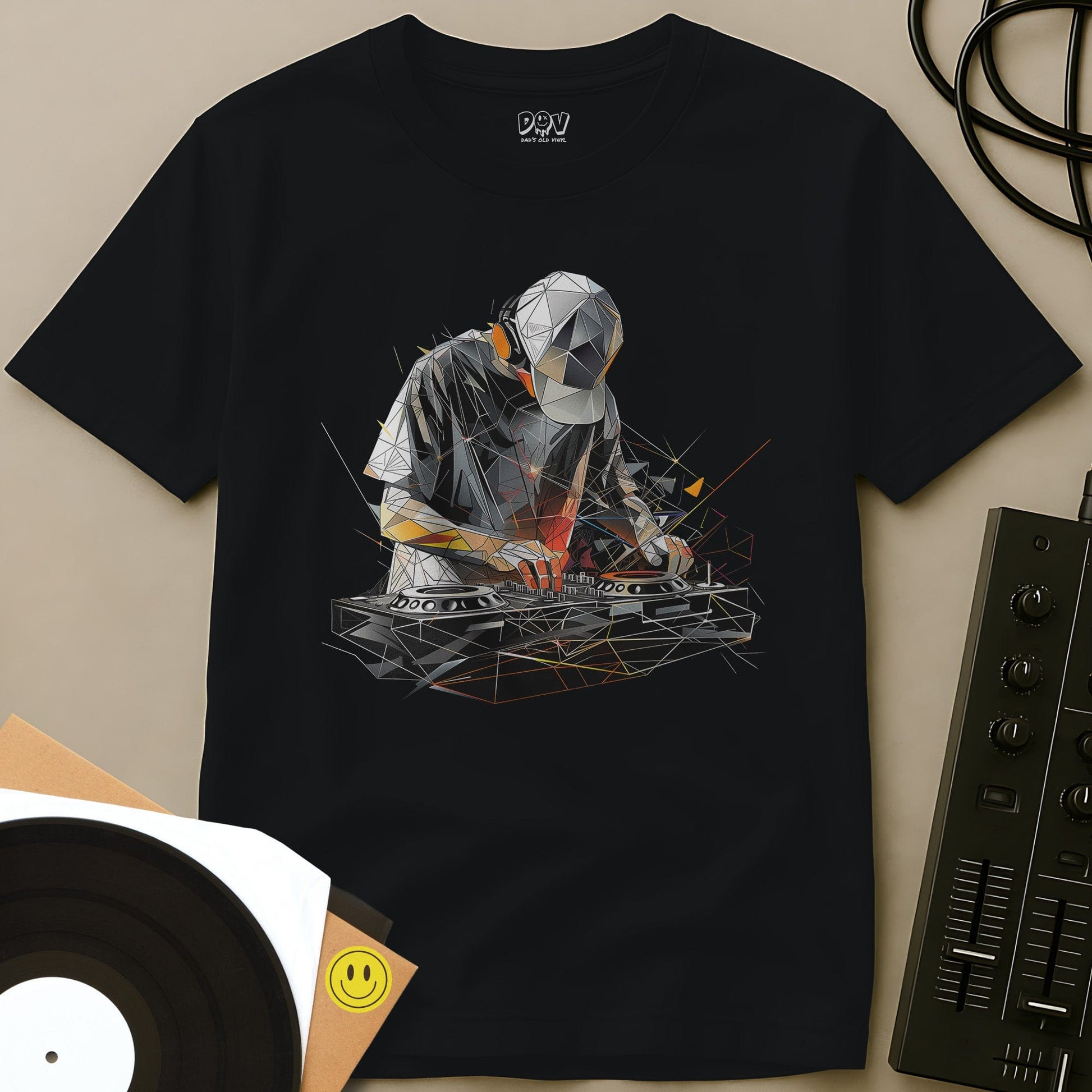 Polygonal DJ T-Shirt Black / S Polygonal DJ T-Shirt