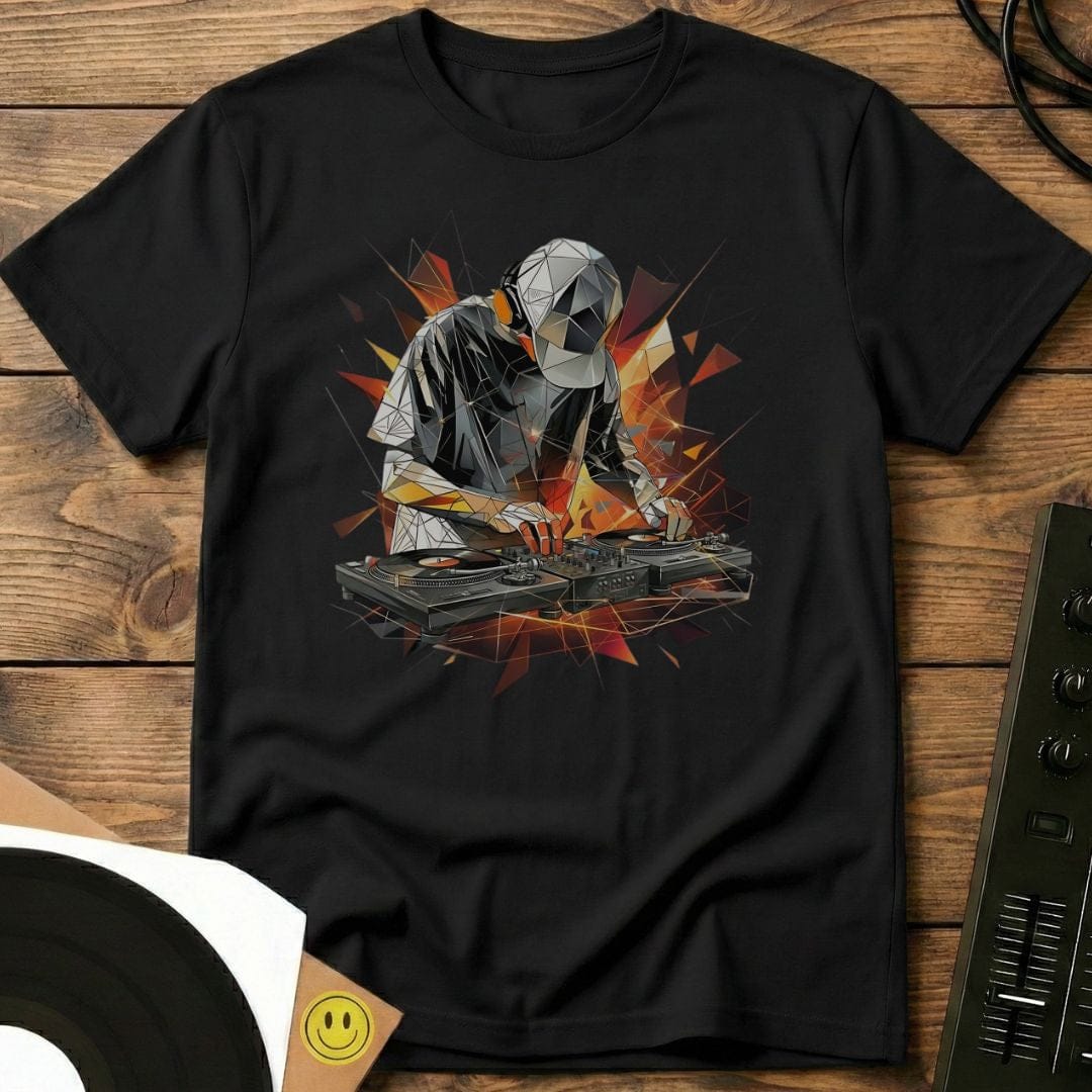 Polygonal Turntable DJ T-Shirt Black / S Polygonal Turntable DJ T-Shirt