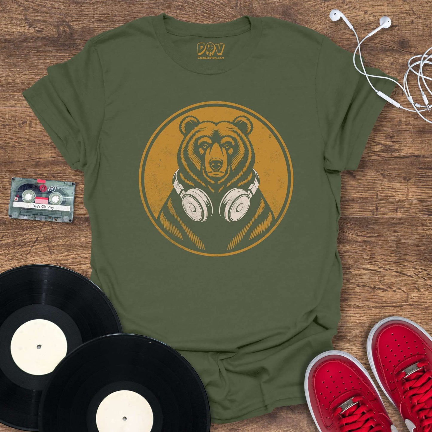 Printify Bear Beats T-Shirt