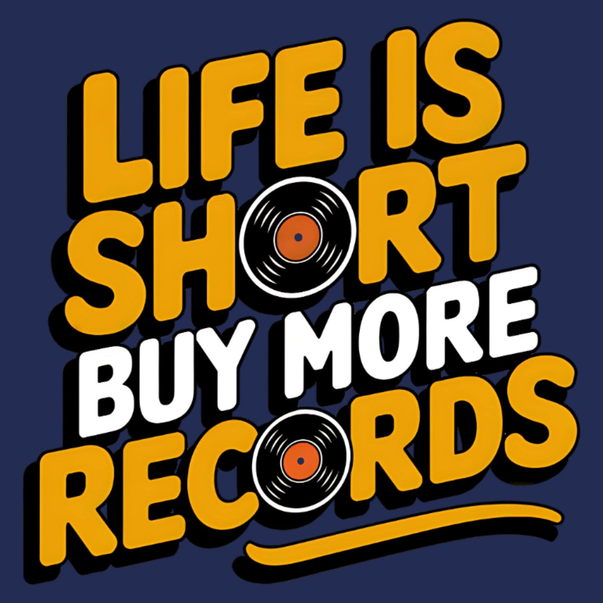 Printify Buy More Records T-Shirt