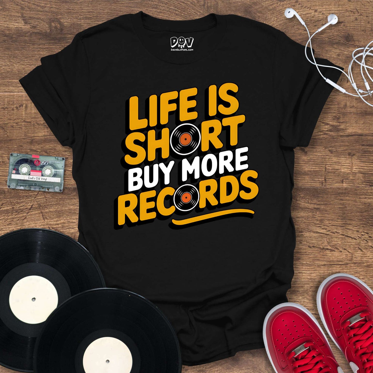 Printify Buy More Records T-Shirt