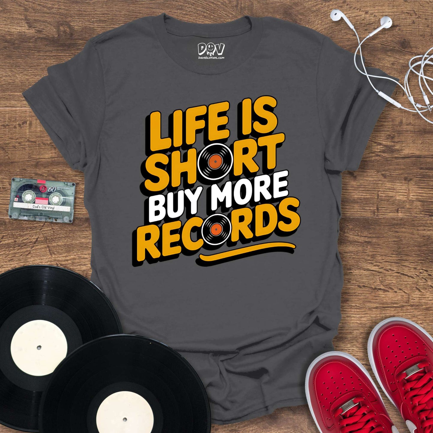 Printify Buy More Records T-Shirt