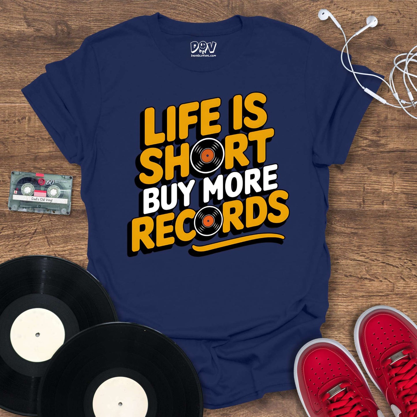 Printify Buy More Records T-Shirt