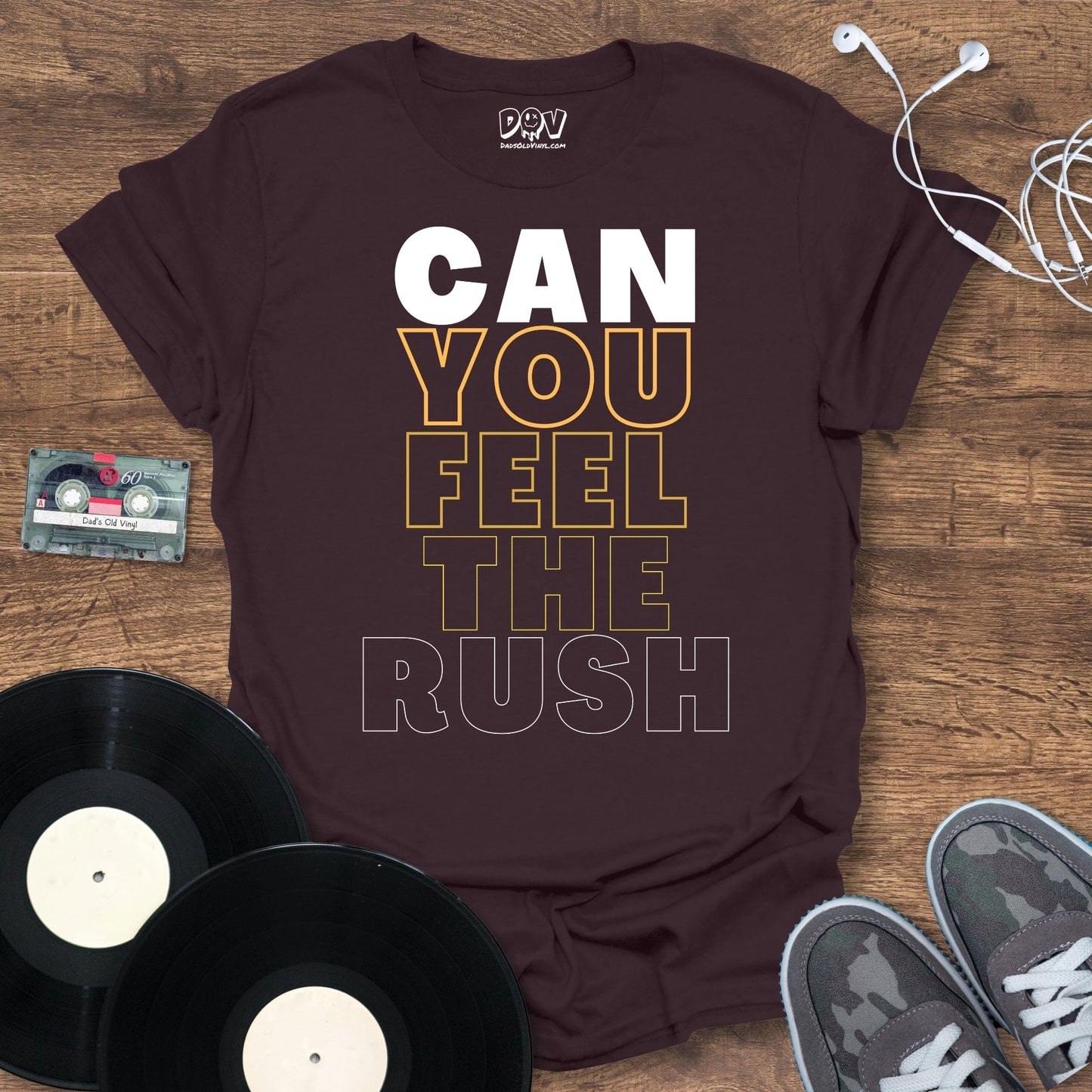 Printify Can You Feel The Rush T-Shirt