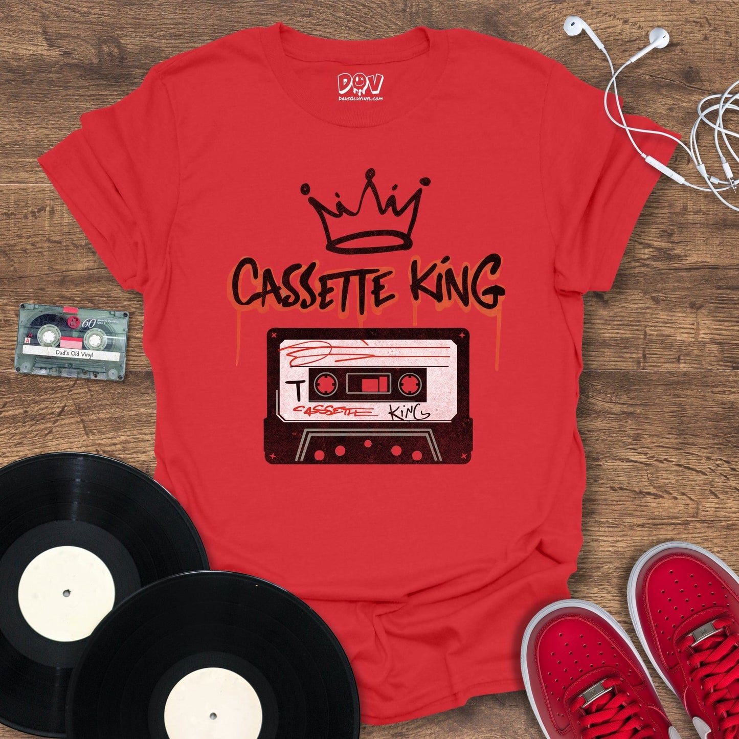 Printify Cassette King T-Shirt