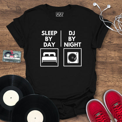 Printify DJ By Night T-Shirt