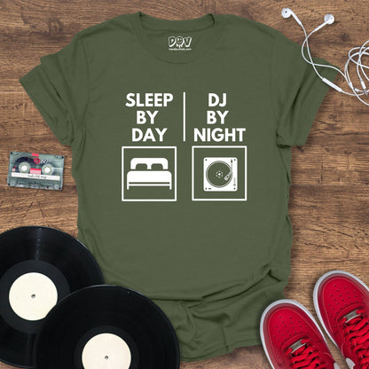 Printify DJ By Night T-Shirt