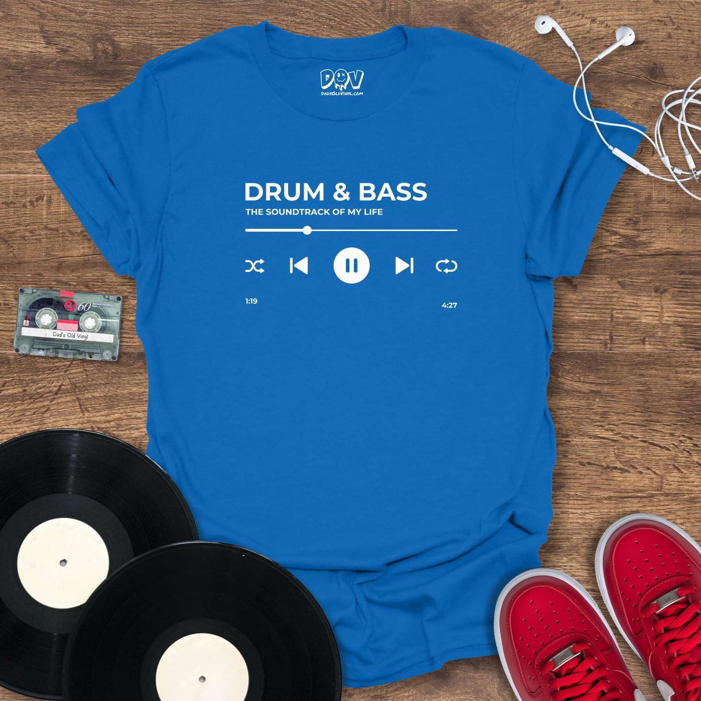 Printify Drum & Bass - Soundtrack of My Life T-Shirt