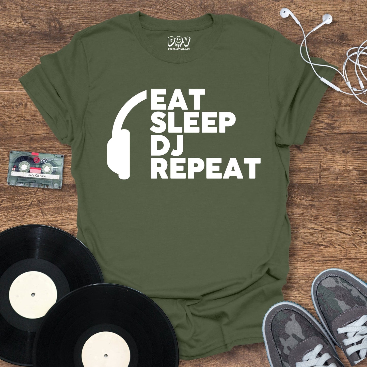 Printify Eat, Sleep, DJ, Repeat T-Shirt