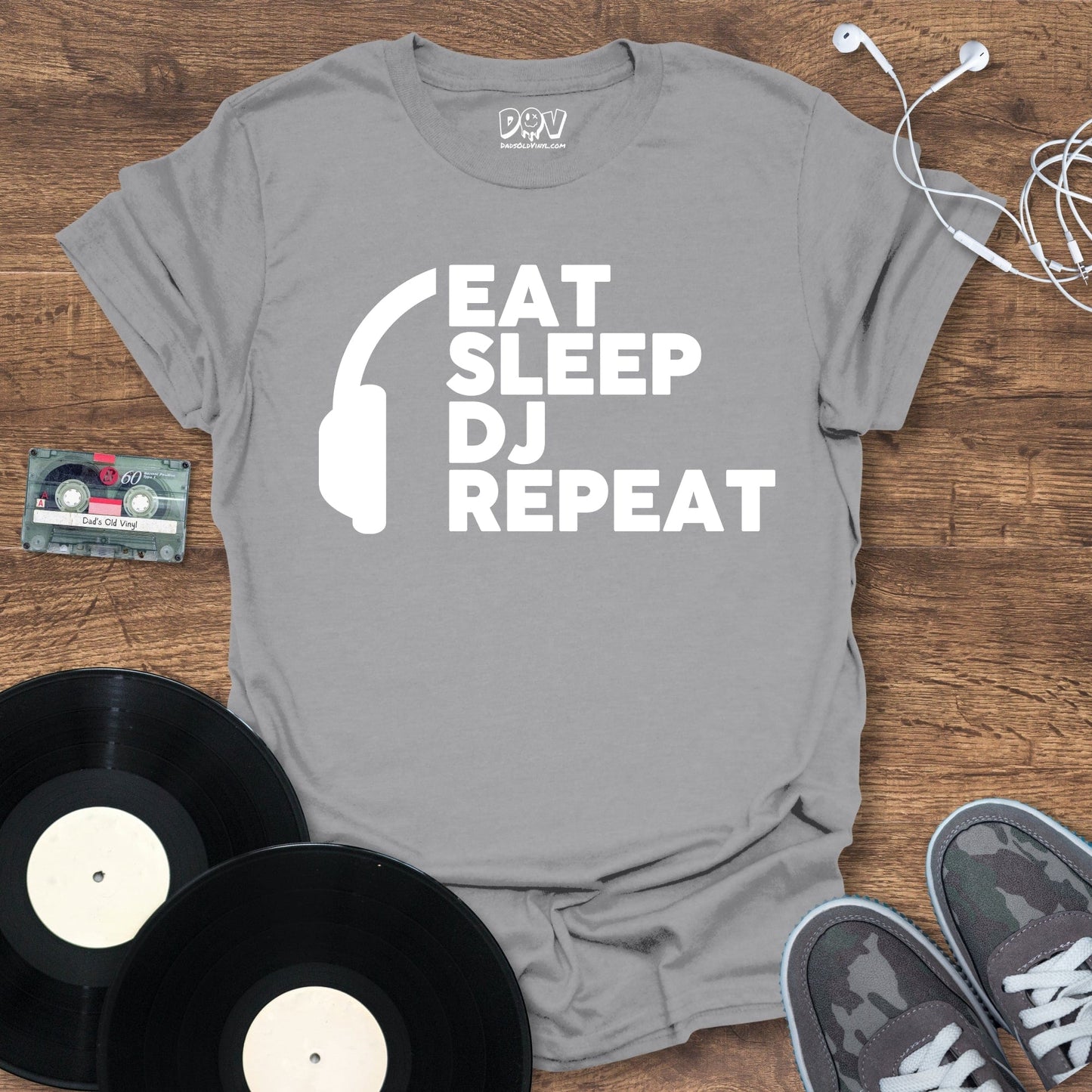 Printify Eat, Sleep, DJ, Repeat T-Shirt