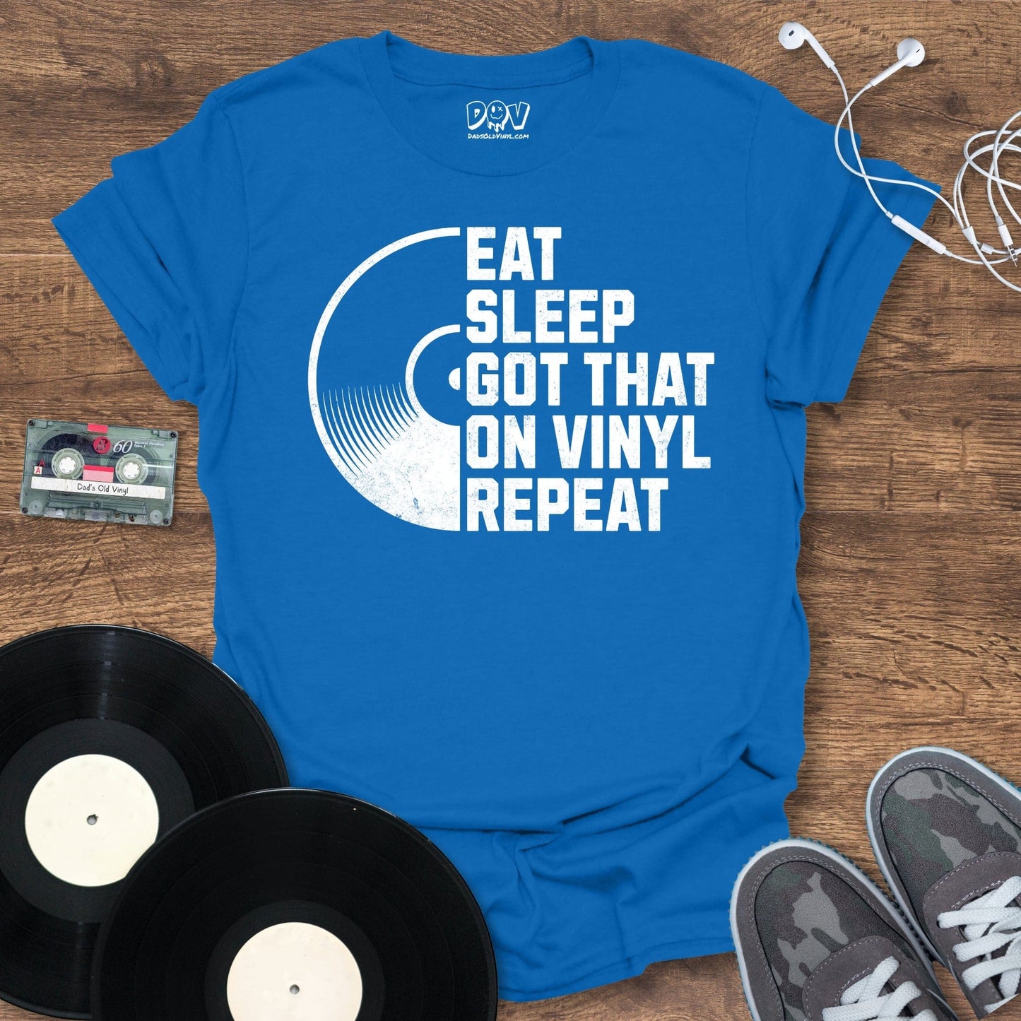 Printify Eat, Sleep, Got That On Vinyl, Repeat T-Shirt