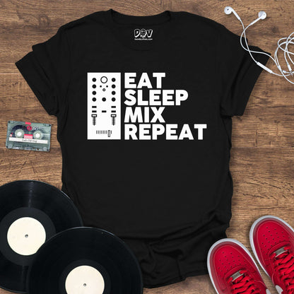 Printify Eat, Sleep, Mix, Repeat T-Shirt