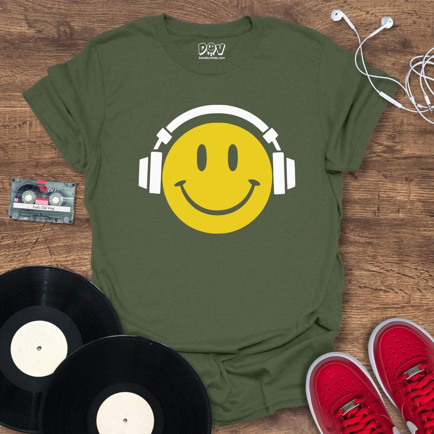 Printify Happy Listening T-Shirt