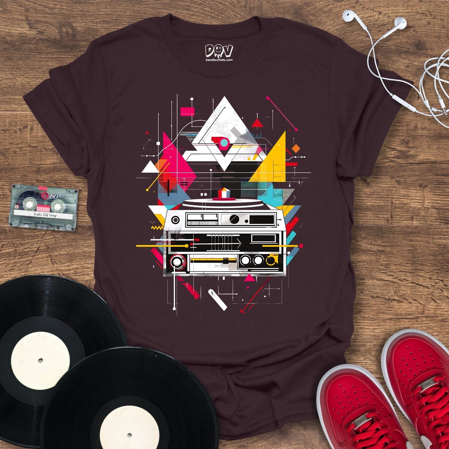 Printify Hi-Fi Geometry T-Shirt