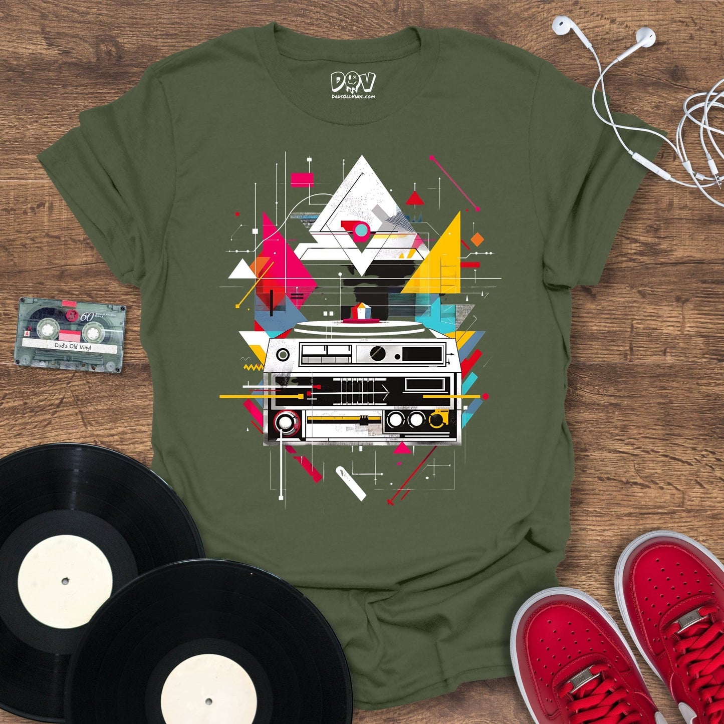 Printify Hi-Fi Geometry T-Shirt