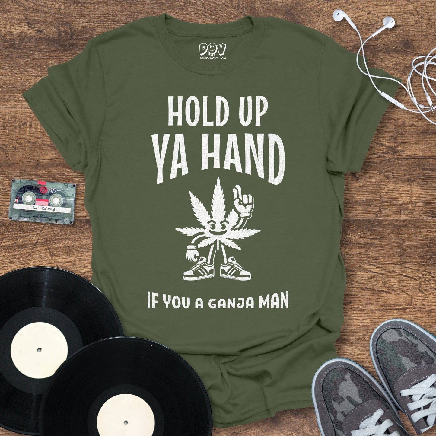 Printify Hold Up Ya Hand T-Shirt