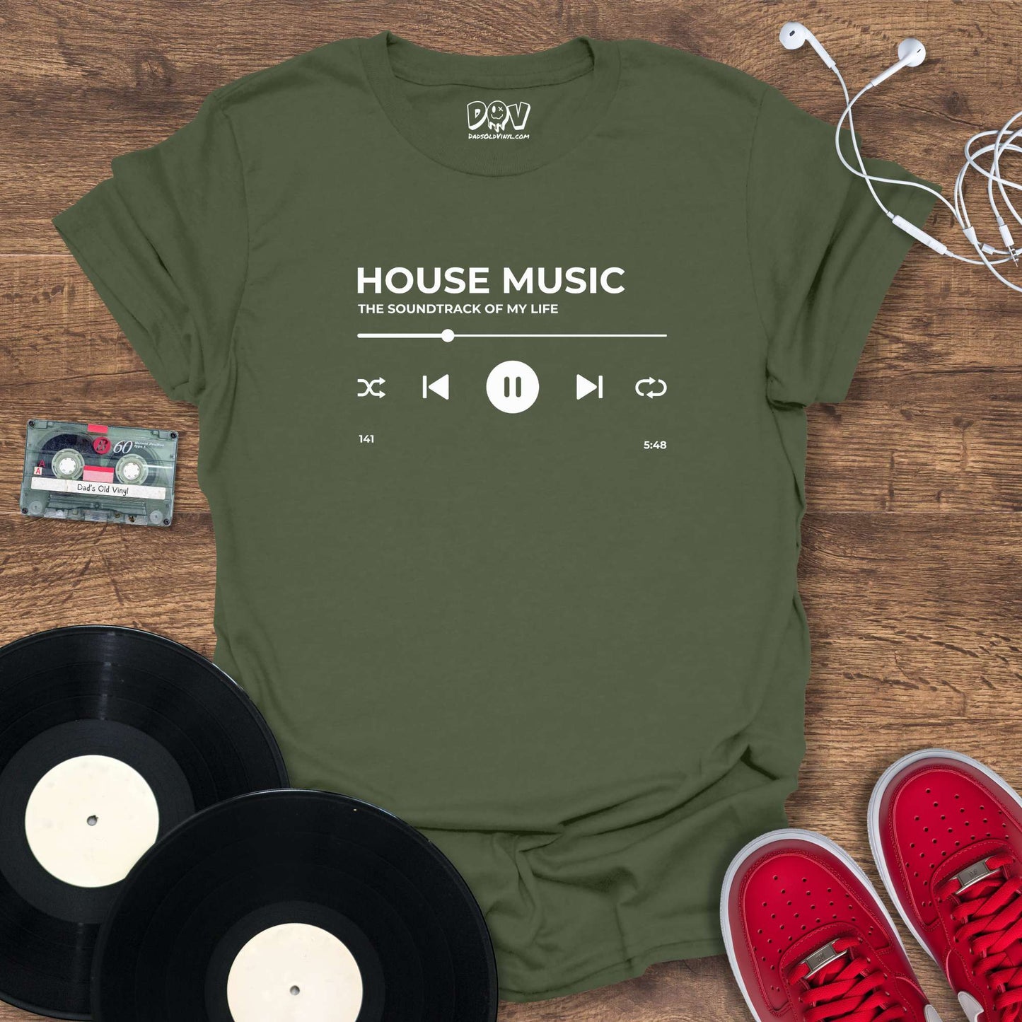 Printify House Music - The Soundtrack of My Life T-Shirt