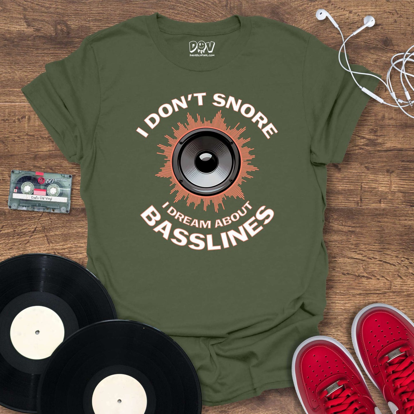 Printify I Dream About Basslines T-Shirt