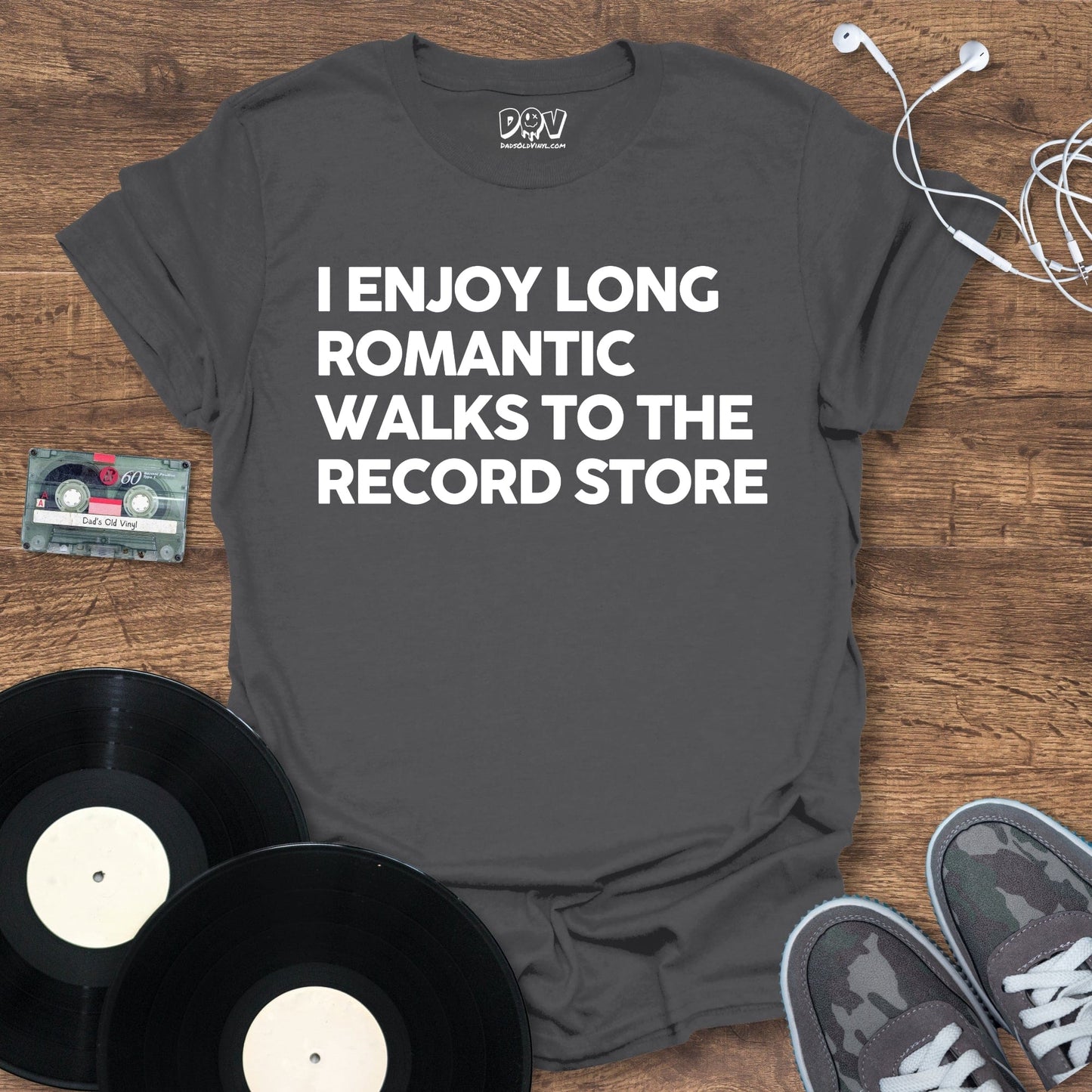 Printify I Enjoy Long Romantic Walks T-Shirt