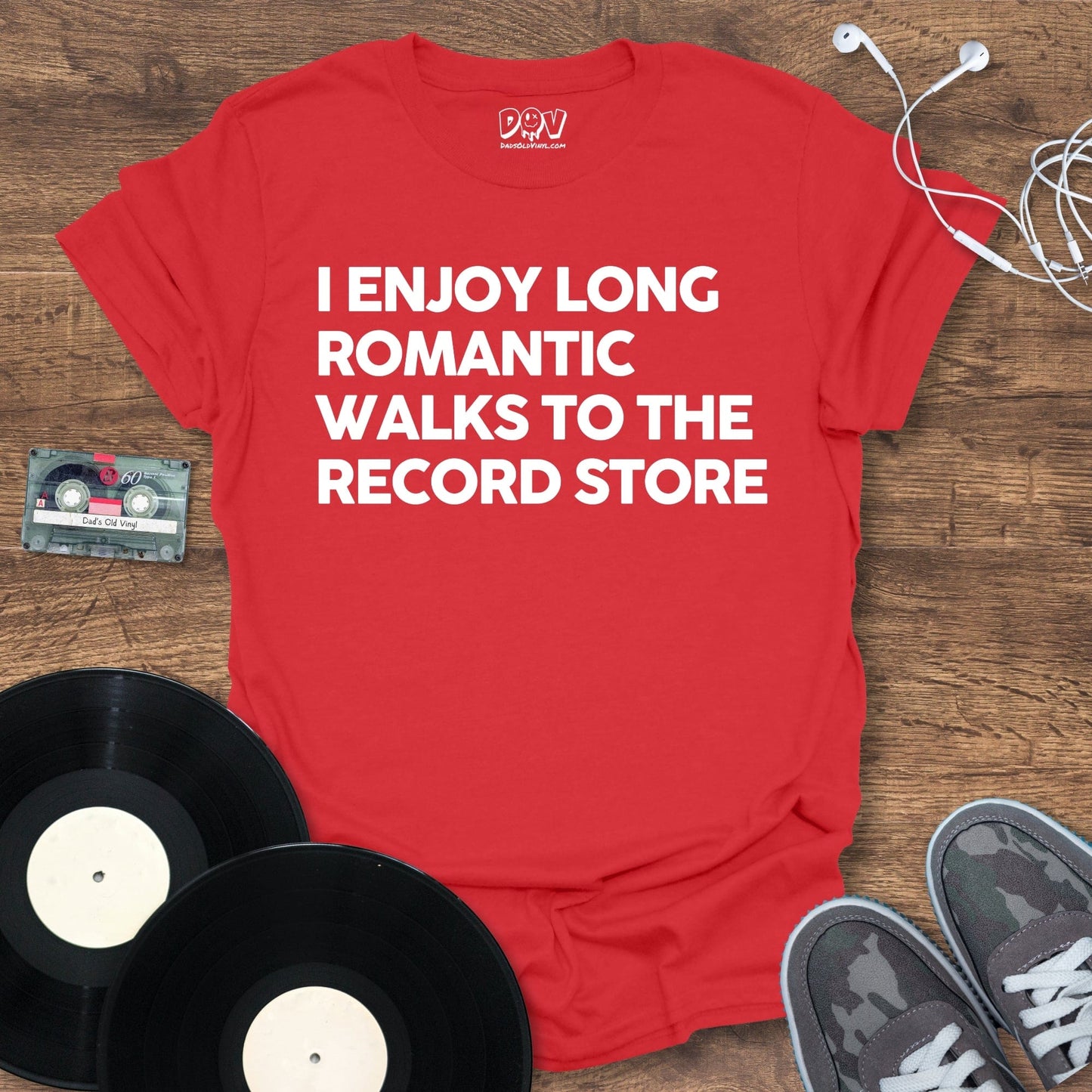 Printify I Enjoy Long Romantic Walks T-Shirt