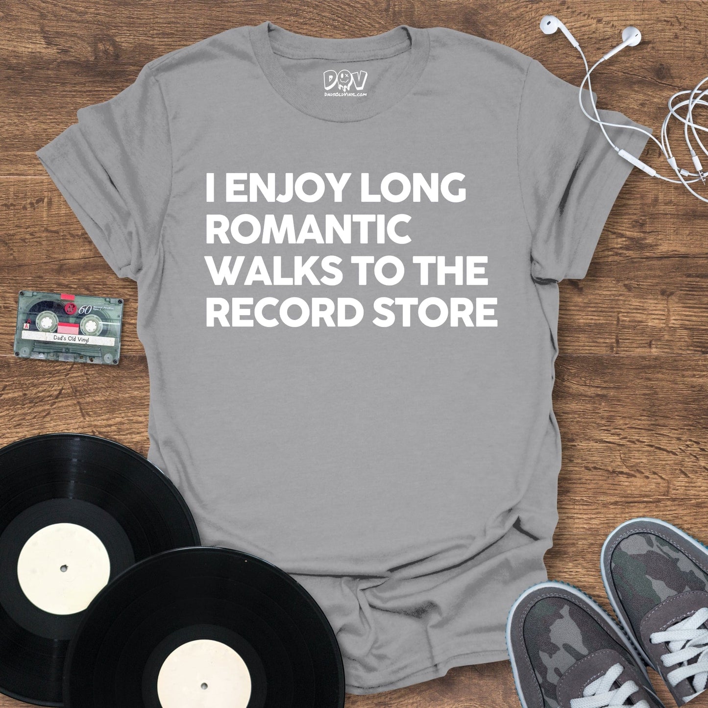 Printify I Enjoy Long Romantic Walks T-Shirt