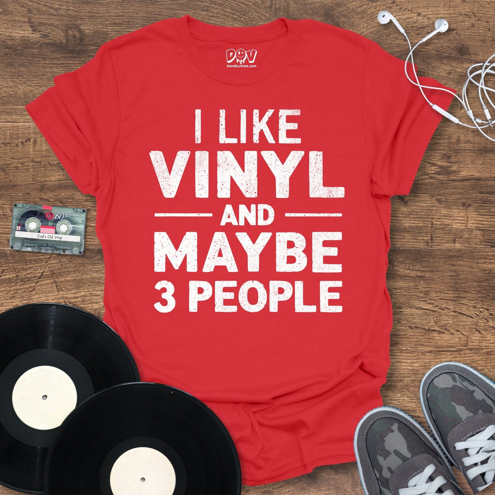 Printify I Like Vinyl T-Shirt