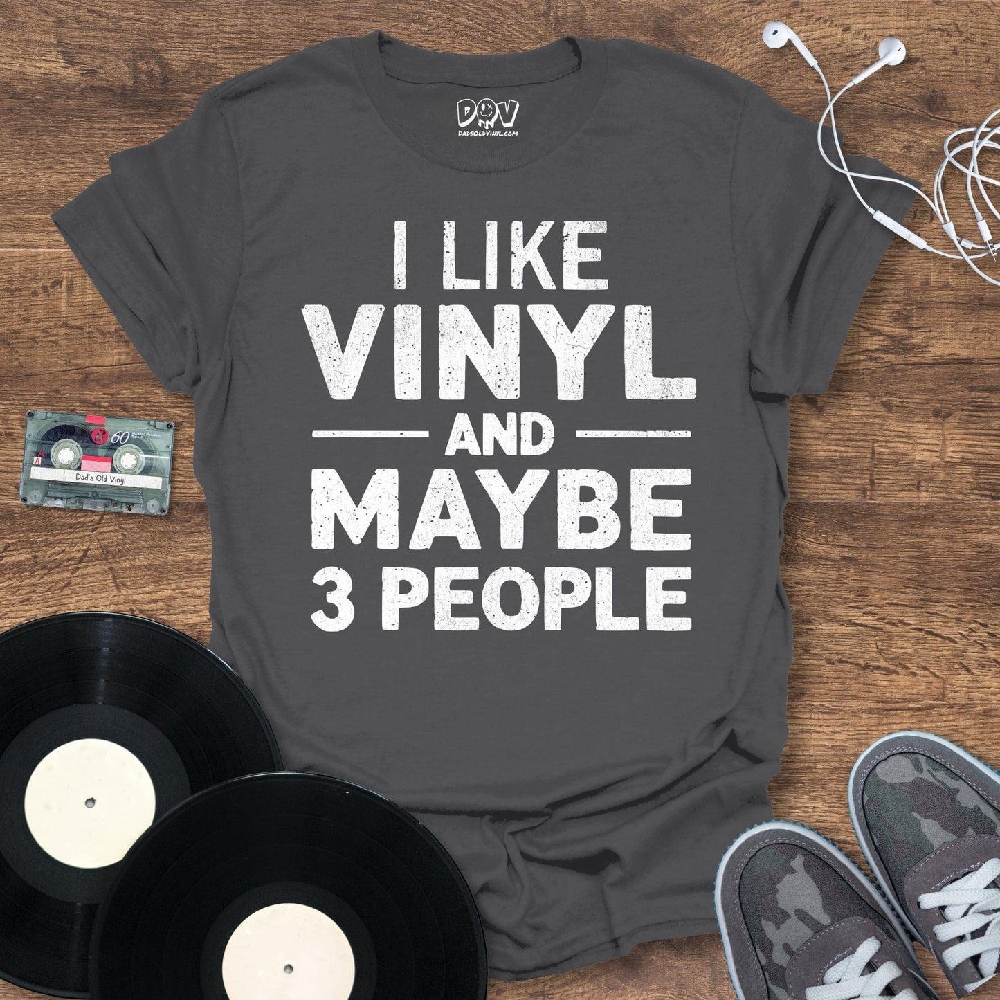 Printify I Like Vinyl T-Shirt