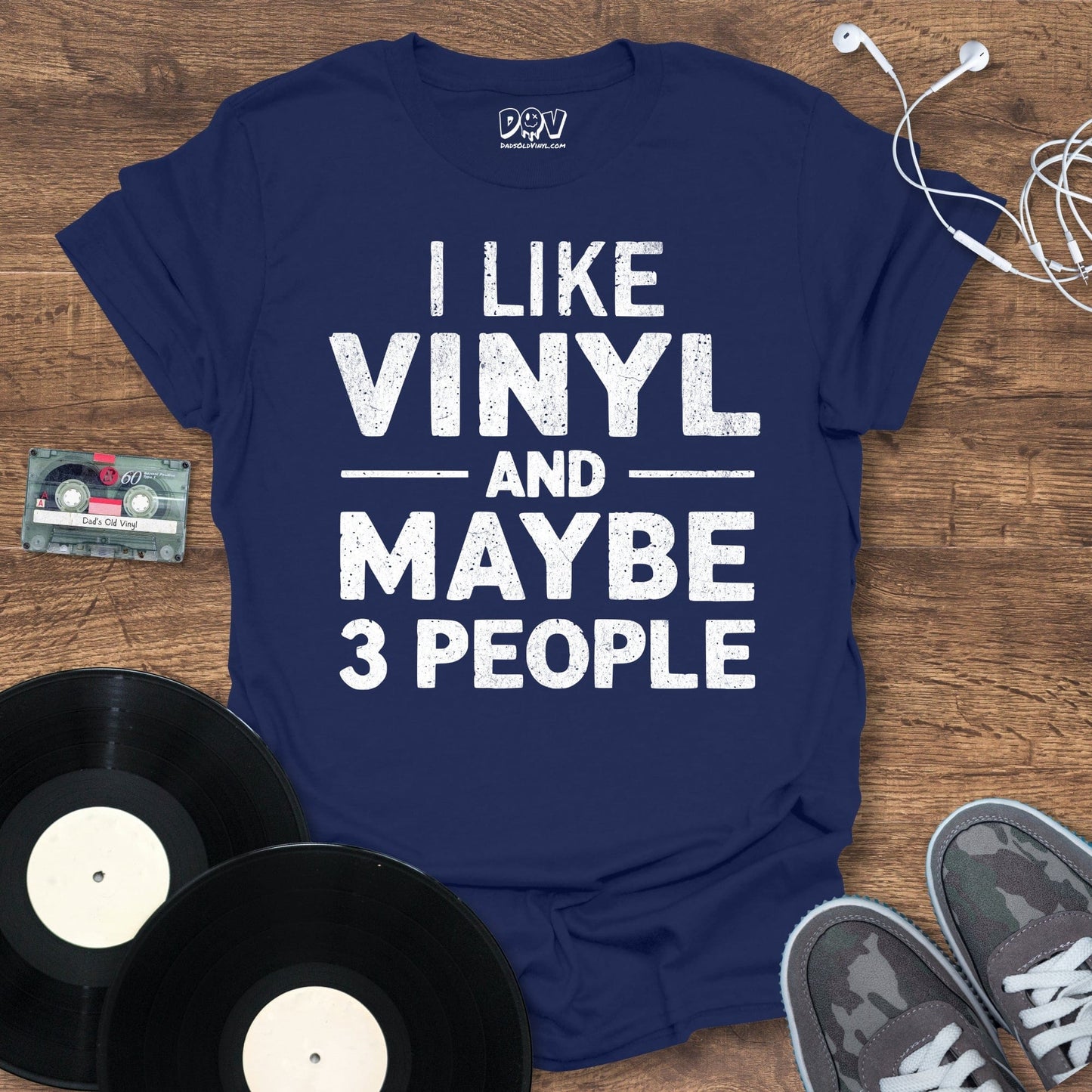 Printify I Like Vinyl T-Shirt