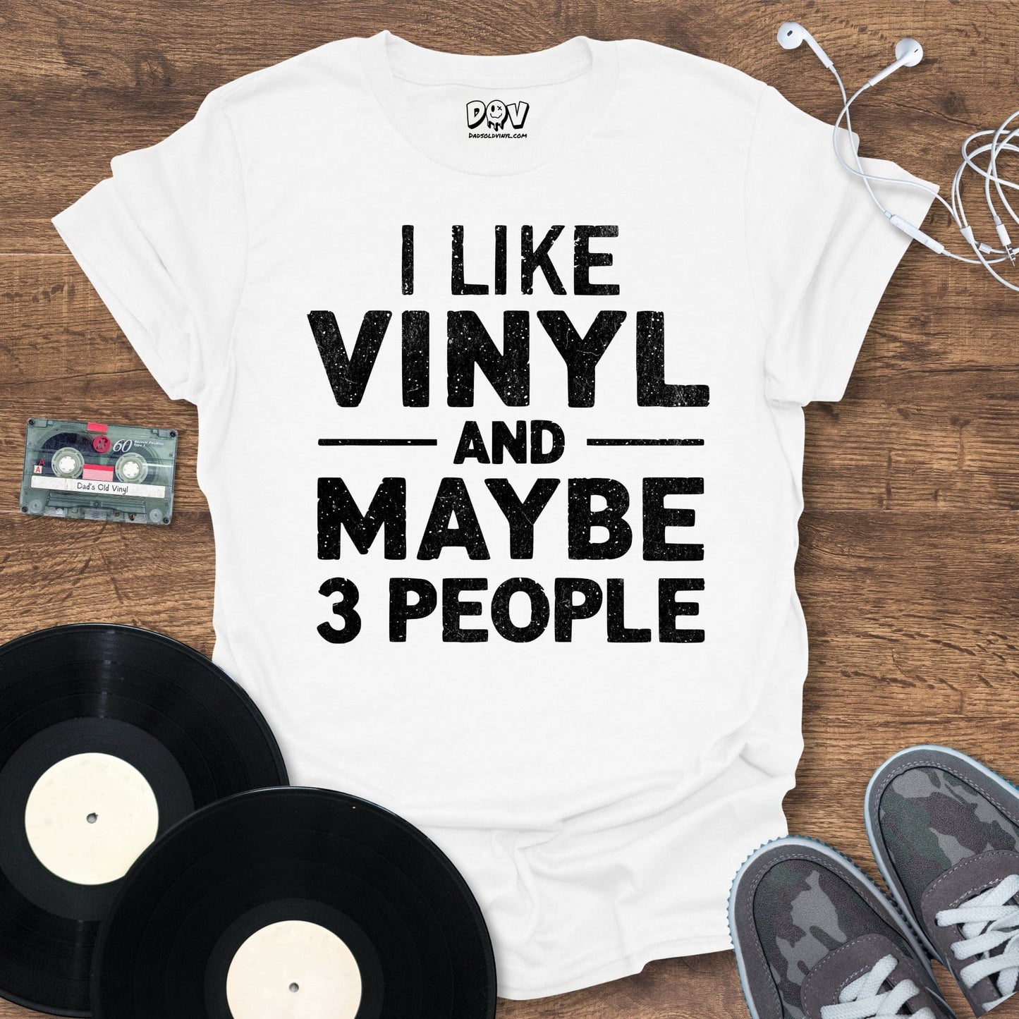 Printify I Like Vinyl T-Shirt