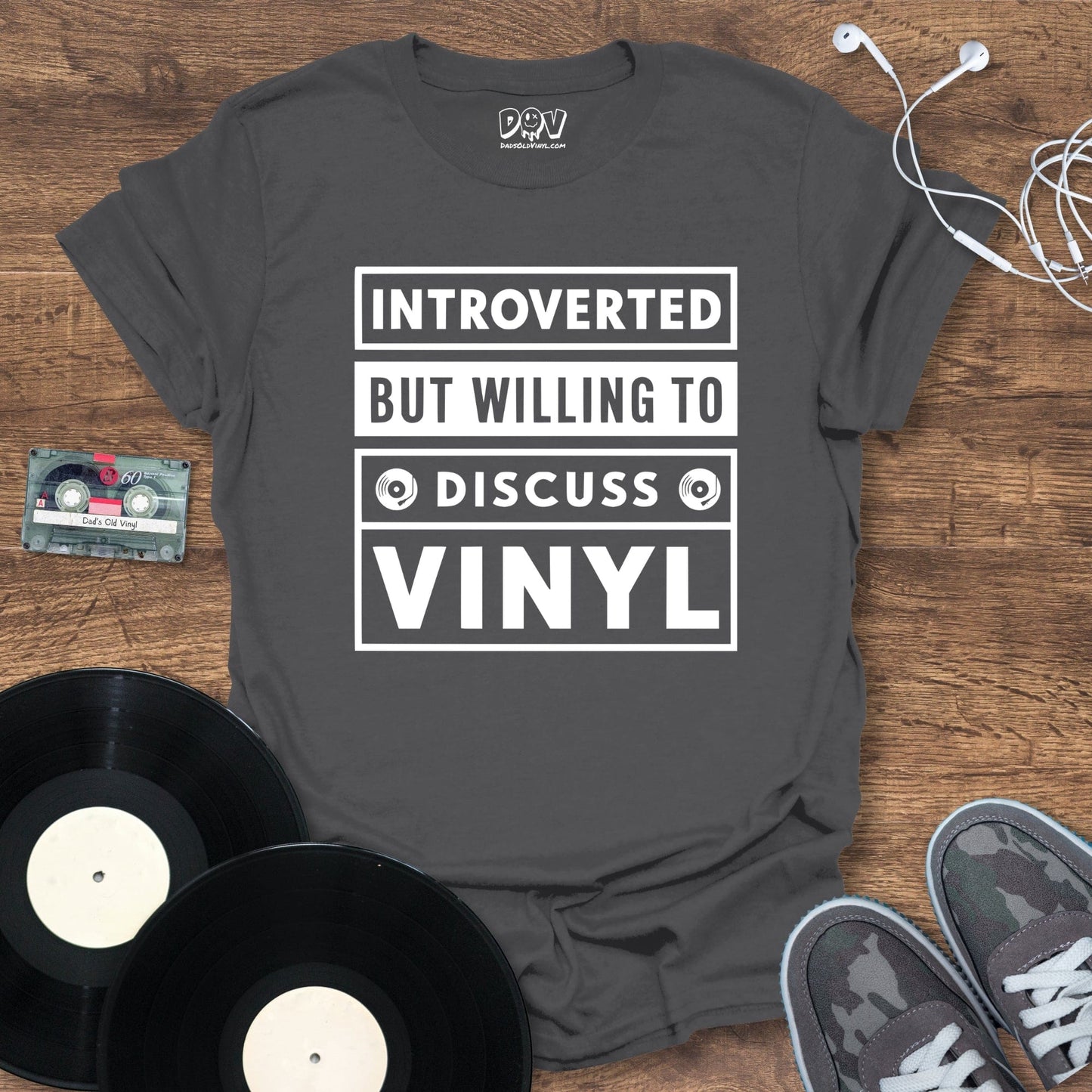 Printify Introverted But Willing To Discuss Vinyl T-Shirt