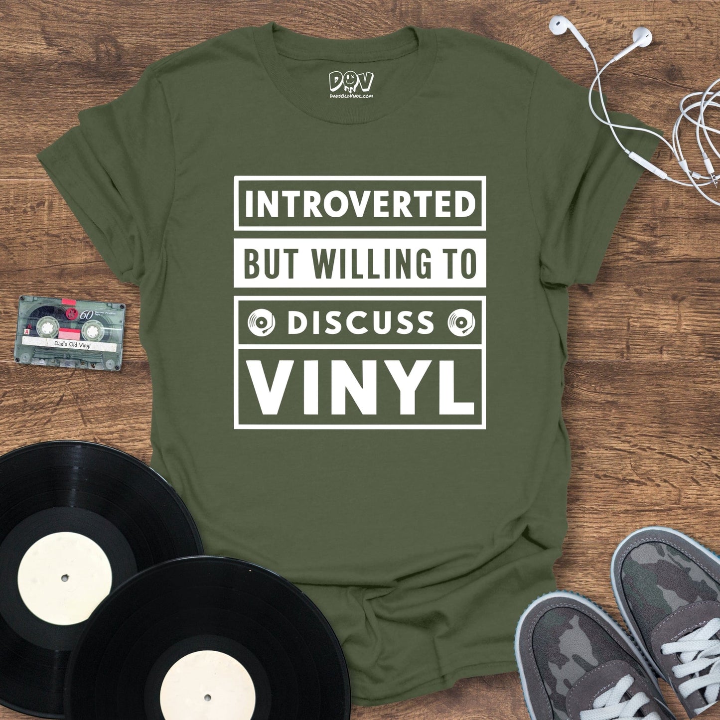 Printify Introverted But Willing To Discuss Vinyl T-Shirt