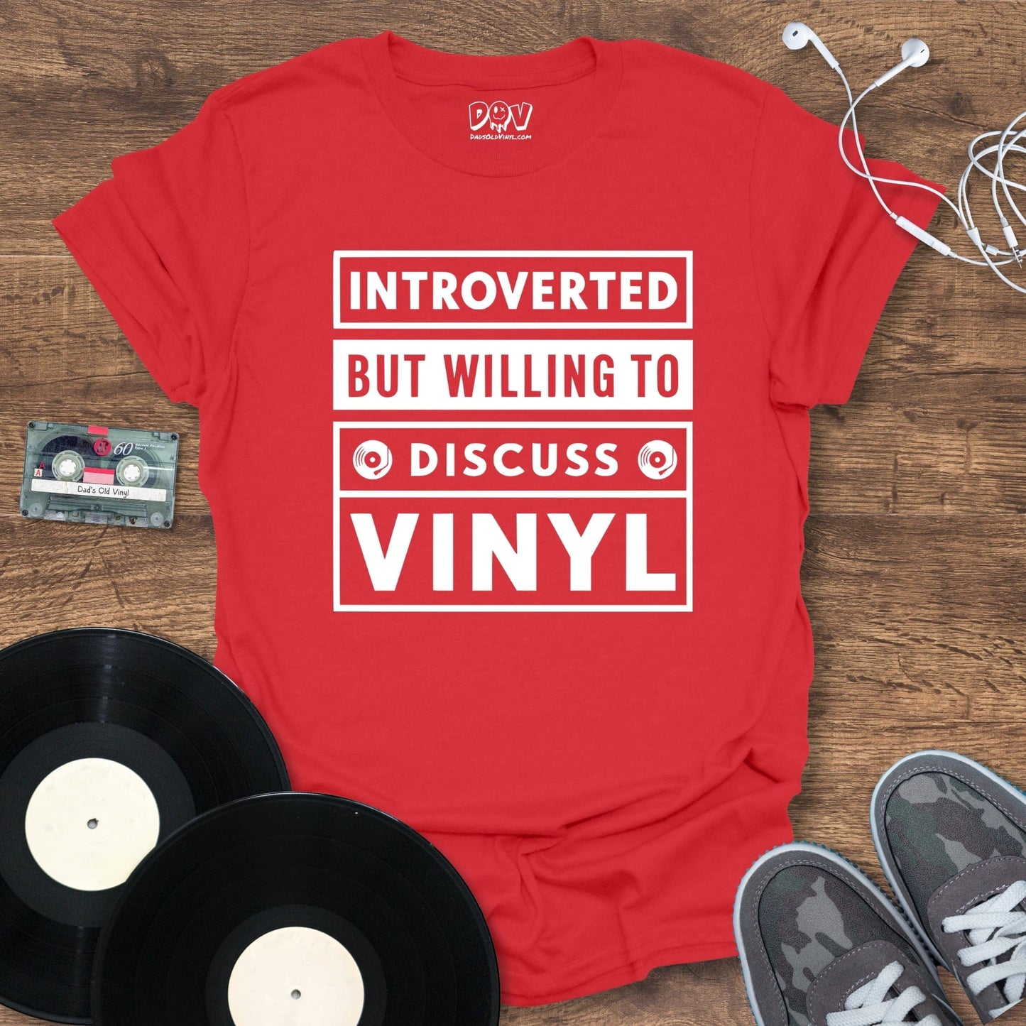 Printify Introverted But Willing To Discuss Vinyl T-Shirt